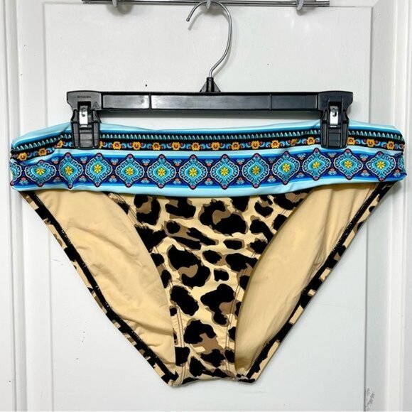 LA BLANCA Running Wild Banded Hipster Bottom Size 12 - Picture 3 of 8